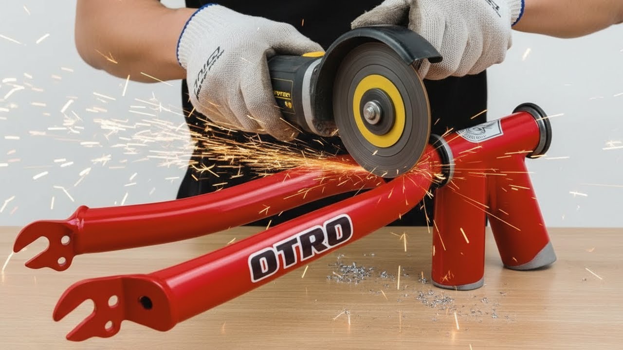 Гениальная идея сварщика! Превратить старую велосипедную раму в инструмент за миллион долларов.