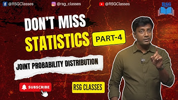Joint Probability Part-4: Statistics Made Simple | Explained | Rahul Sir | RSG Classes