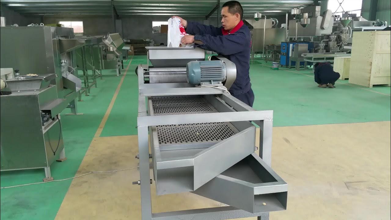Commercial type pistachio shelling machine YouTube
