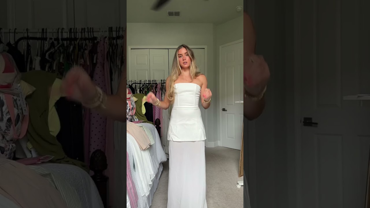 my closet is majority black and white dresses but I love finding yall bridal inspo how stunning is