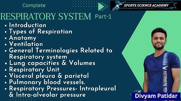 Respiratory System L1 Anatomy & Physiology & Effect of Exercise.UGC NET Physical Education Classes.