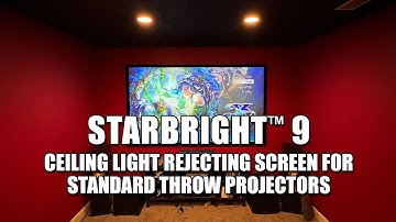 ♾️ Elite Screens StarBright™ 9 Ceiling Light Rejecting Screen for Standard Throw Projectors