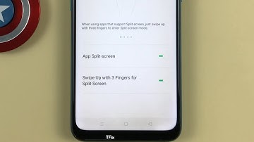 How to enable/disable Split Screen Mode on OPPO A31 Android 9
