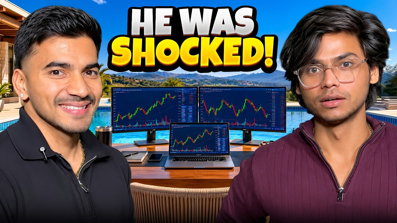Showing My Crazy Outdoor Trading Setup to @MrStarSahil 😱