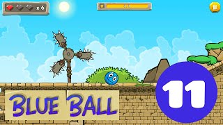 Blue Ball 11: Bounce Adventure / Playthrough First 10 Levels  (1 - 10) with Blue Ball screenshot 2