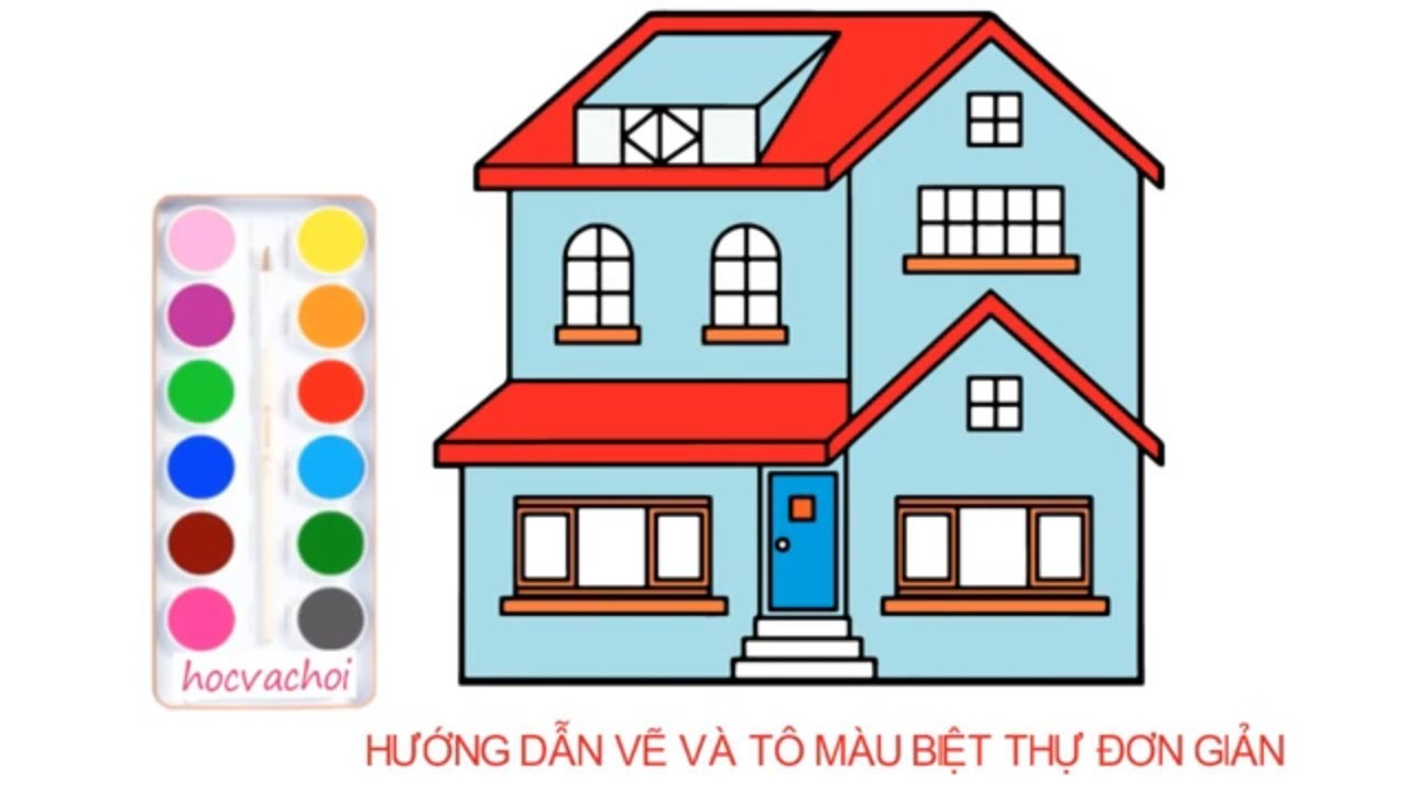 Hướng dẫn Dạy bé vẽ nhà cao tầng đơn giản và vui nhộn