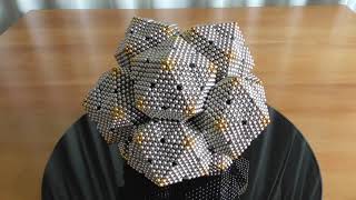 Modular Icosahedron Hemisphere Cluster Fractal | 12996 Neodymium Magnetic Balls
The modular icosahedron structure used in this large bubble cluster shape is made from the 2 subunits shown. The 72 pentagonal pieces are 88 balls each, and the 180 triangle/hexagon interlocking pieces are 37 balls each, giving a total magnet count for the 12 hemisphere mega structure of 88 × 6 × 12 + 37 × 15 × 12 = 12996 5mm neodymium magnetic balls. This is my largest shape by magnet count to date.
The complete structure also has the fractal property of quasi self-similarity between the pentagonal pieces in each hemisphere and the hemispheres in the overall cluster.
Music track is But Enough About Me, Bill Paxton by Chris Zabriskie, from the YouTube free music library.
#ledwatchman #Neocube #Neoballs #Nanodots #ZenMagnets #Speks #Buckyballs #NingoBalls #CyberCube #KlikyBalls #NeoQube
But Enough About Me, Bill Paxton by Chris Zabriskie is licensed under a Creative Commons Attribution 4.0 licence. https://creativecommons.org/licenses/by/4.0/
Source: http://chriszabriskie.com/dtv/
Artist: http://chriszabriskie.com/ Modular Icosahedron Hemisphere Cluster Fractal | 12996 Neodymium Magnetic Balls