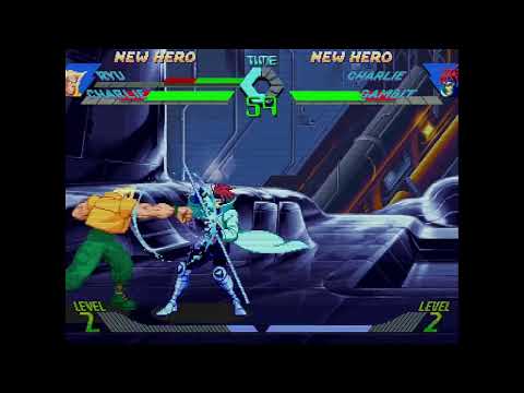 X-Men vs. Street Fighter - Ryu, Charlie vs. Charlie, Gambit