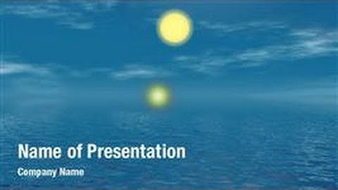 Sunrise PowerPoint Video Template Backgrounds - DigitalOfficePro #01156V