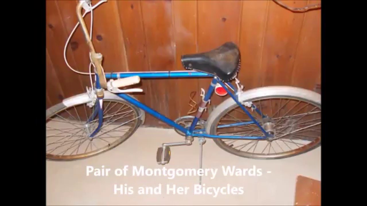 Pair of Montgomery Wards His and Her Bikes