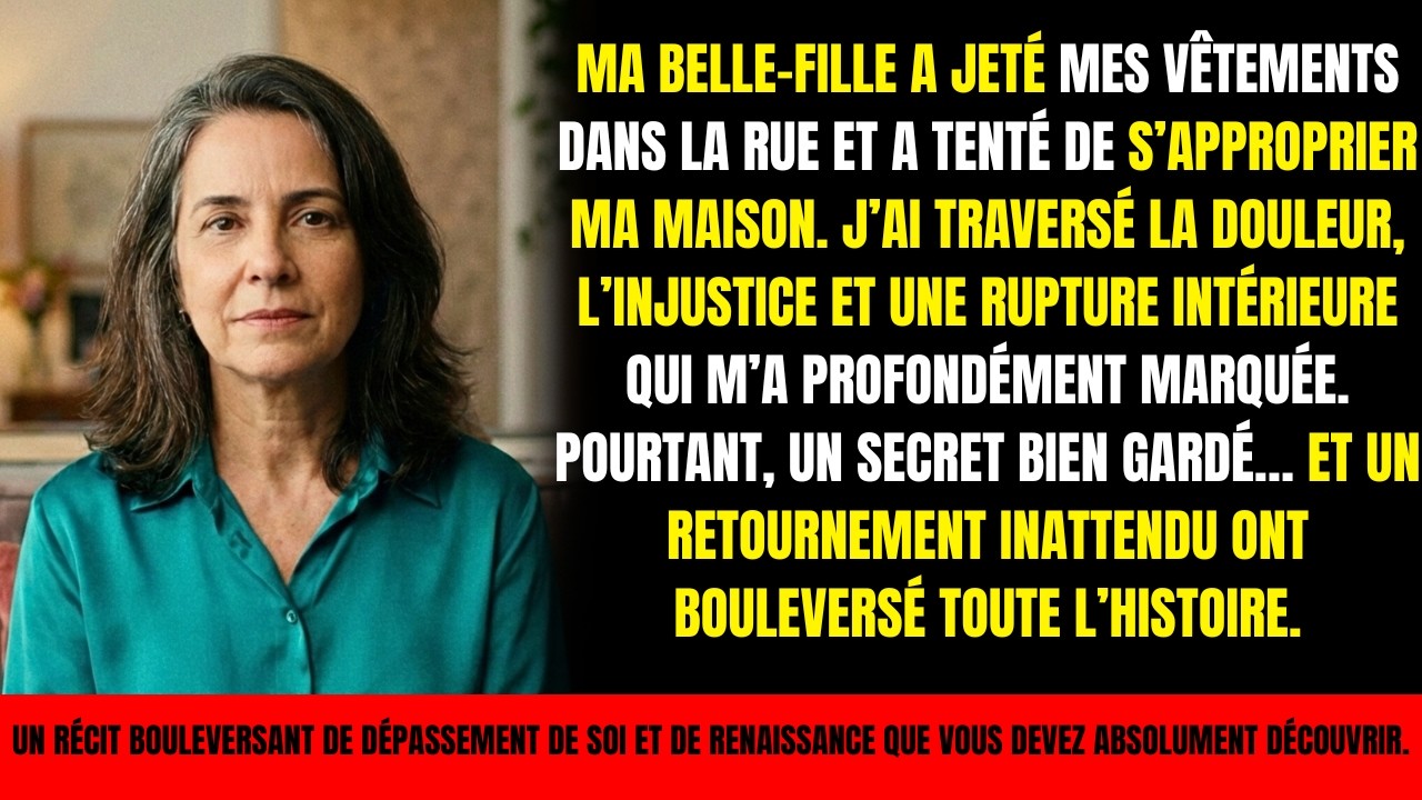 Ma belle-fille a jeté mes vêtements dehors. Des mois plus tard, elle suppliait à genoux.