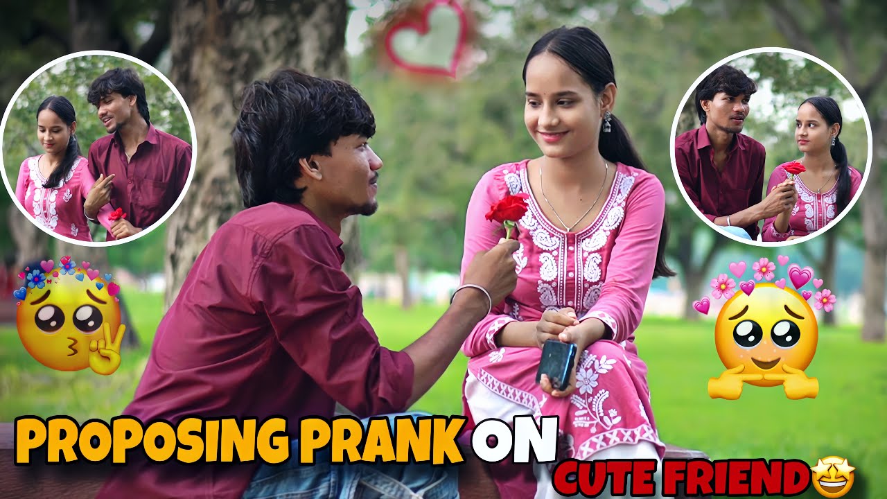 PROPOSING PRANK MY CUTE FRIEND🤩🥰 ये क्या कर दिया मैंने।।😢 SURYA PRANK 