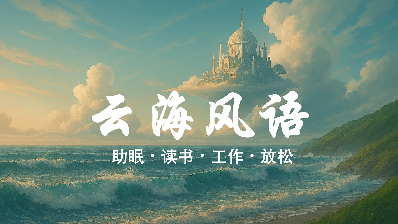 云海风语 | 宫崎骏式的天空、风与海之诗 | 助眠读书工作放松背景音乐 | 沉浸治愈慢歌