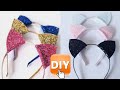 DIY Cat Ears - How to Make Cat Ear Headband - Ariana Grande Cat Ears - Halloween Cat Ear Headband