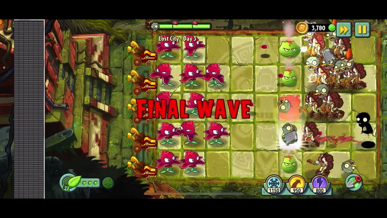 Lost City Day 1-3 PLANTS VS ZOMBIES 2 - YouTube