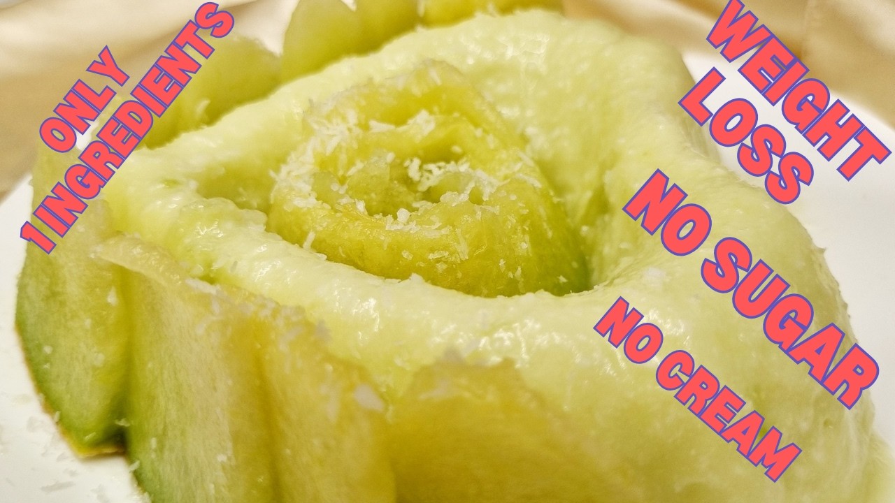 Low-calorie summer dessert with only 1 ingredient, no sugar, no cream, no baking for weight loss