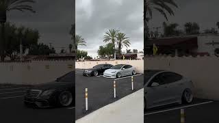 BENZ TESLA DUO #shorts #youtubeshorts #carcommunity