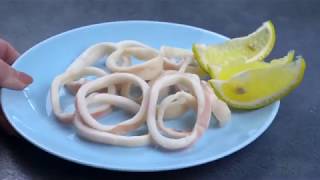 How to Boil Squid Rings