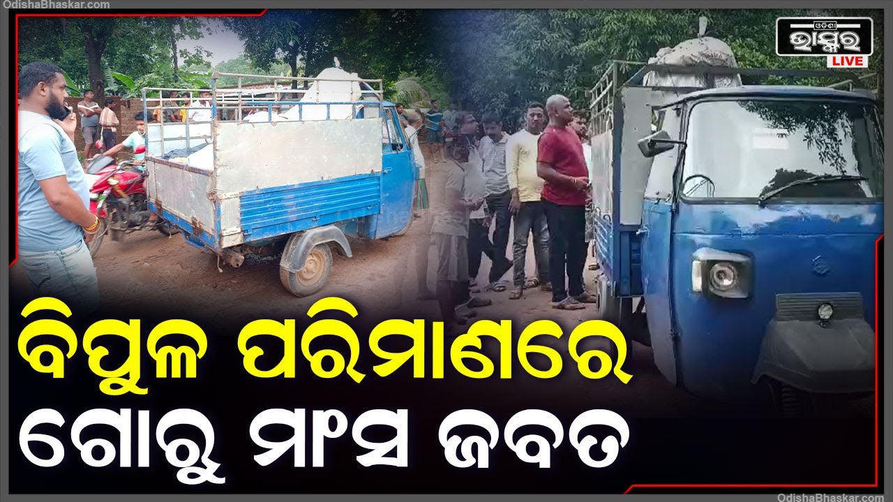 ଡାଲା ଅଟୋରେ ଗୋରୁ ମାଂସ ଚାଲାଣ ହେଉଥିଲା, ଏବେ ପହଂଚିଗଲା ପୋଲିସ