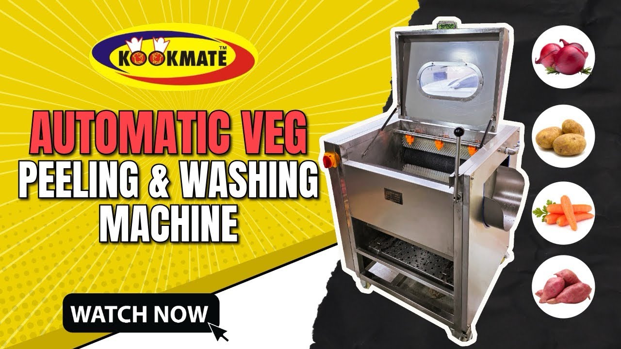 Multipurpose Stone Type Vegetable Peeling Machine | Bulk Vegetable Stone Type Brush Peeling Machine