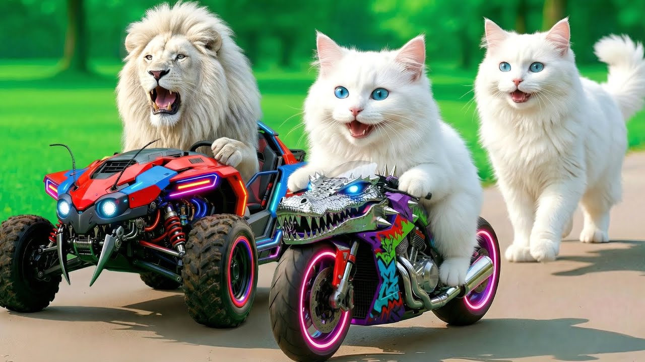 Mama Cat Trims Fur on the Farm and Makes Tiger Hat For Kittens At Home🐾🎩🐯