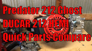 Harbor Freight Predator 212 Ghost 212 Hemi Engine Review Internal Parts Quick Compare to DUCAR 212