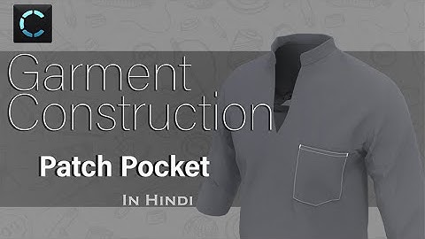 Garment construction:- Patch Pocket | Clo 3D in Hindi | Pattern Class 8 | Attire_ation |