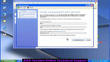 Create User Name In XP