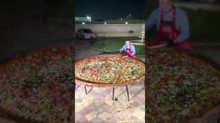 CZN Burak | Turkish Chef | Very Big Pizza #pizza  #shorts