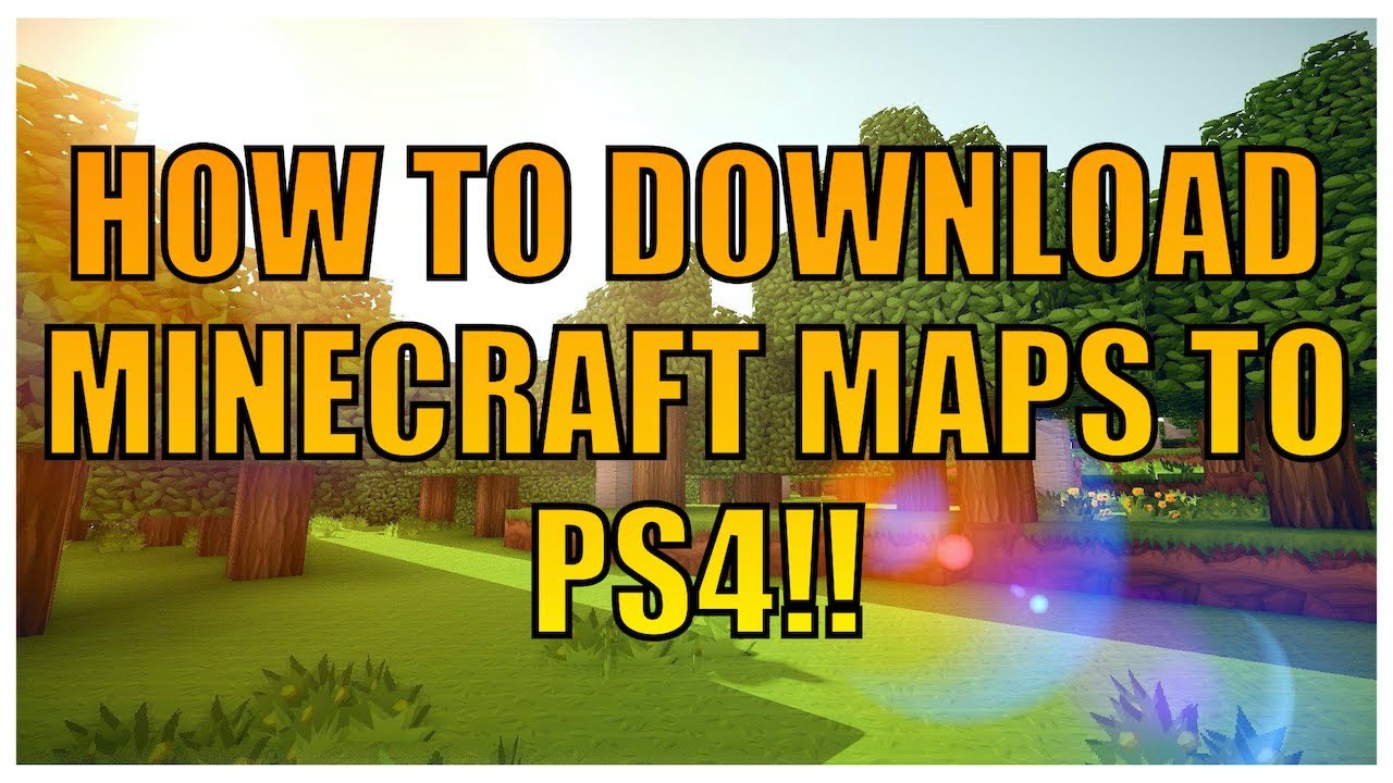 How to download minecraft PS4 maps to PS4!! - YouTube