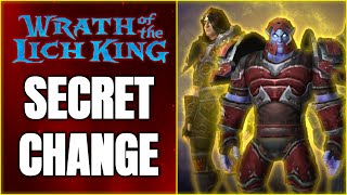 Blizzard Didn't Mention This Change in WOTLK Classic