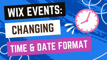 Wix Events - Editing The Date And Time Format