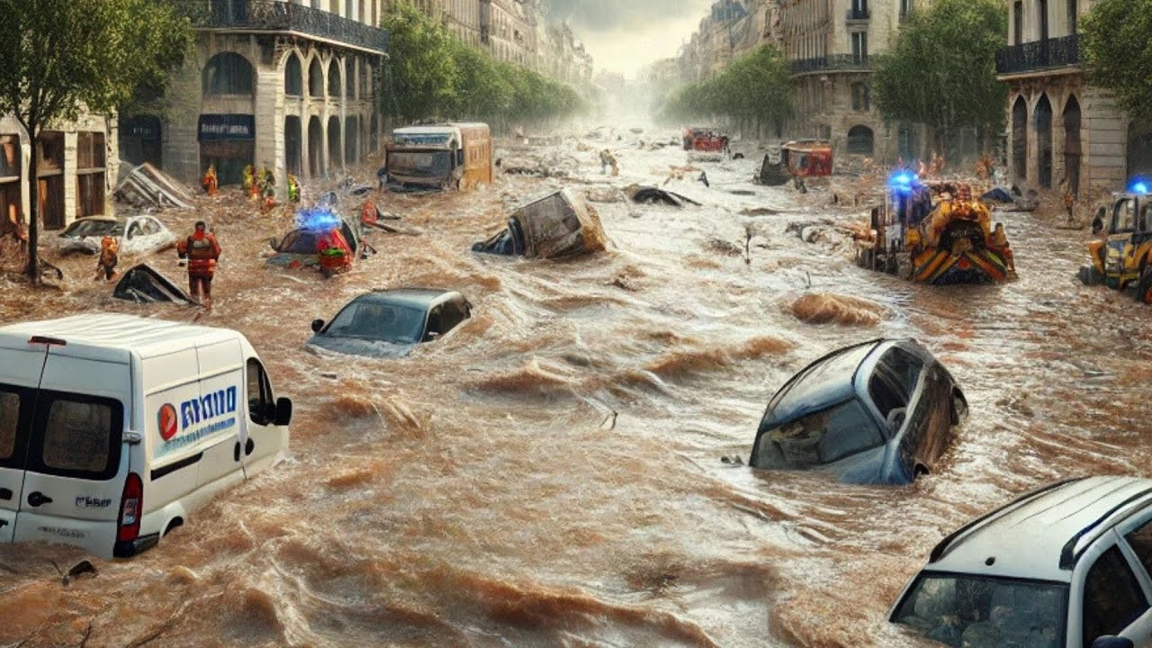 Red Alert in France! 1000 People Evacuated! Lyon and Givors Under Flood ...