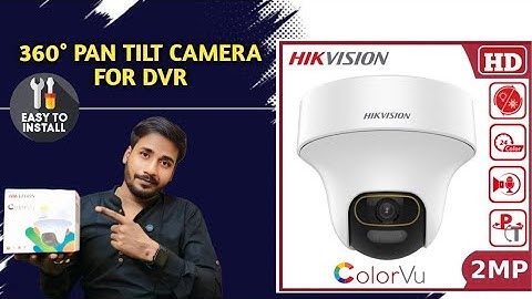 HIKVISION DS-2CE70DF3T-PTS Camera Connect To DVR || Hikvision Colour Vu Camera @YoutubeUnlock 