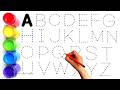A for Apple Song 🍎 | Kids' Favorite ABC alphabet learning rhymes with dotted lines abc learning