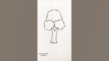 How to draw a easy tree #shorts #youtubeshorts #short #trending #shortvideo #tree #viralvideo #art