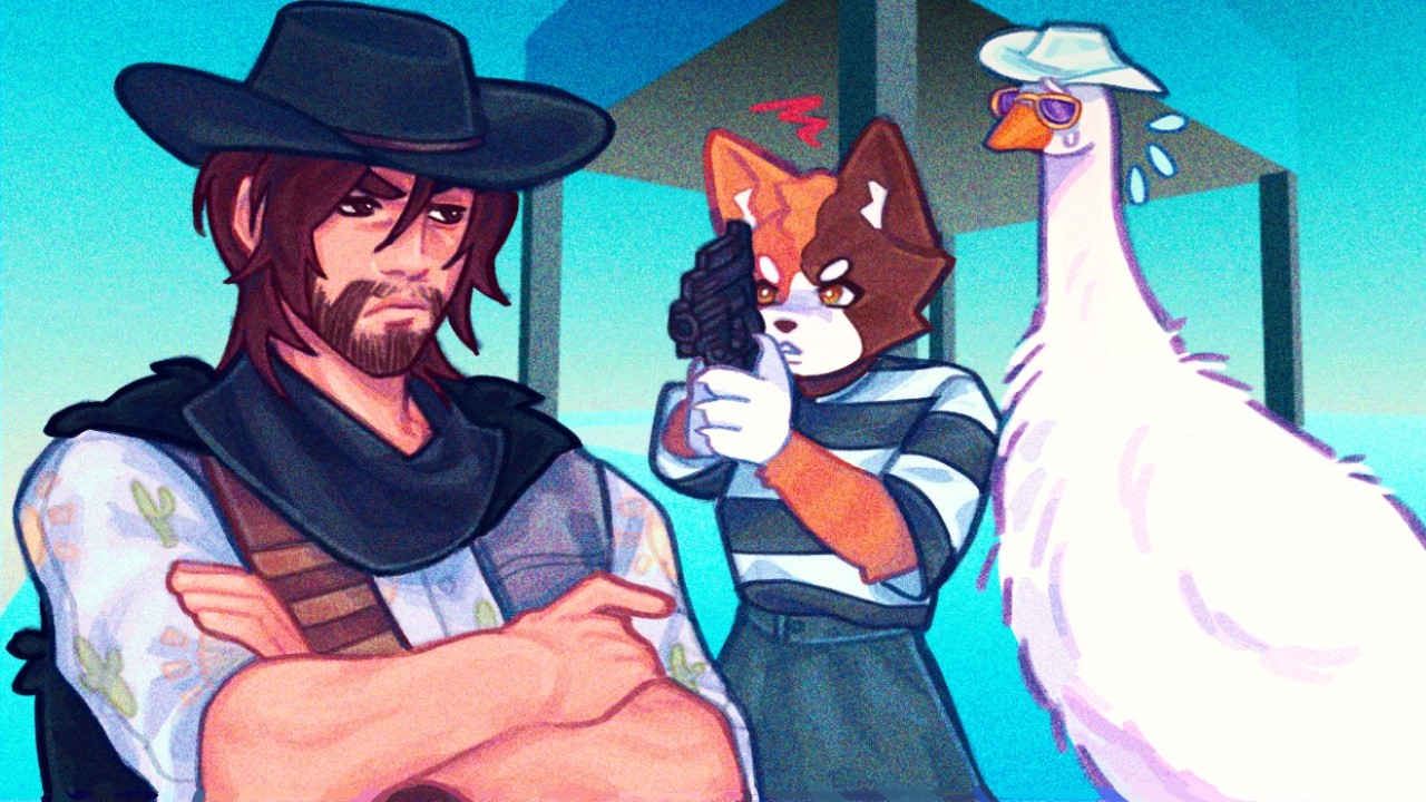 COWBOY ON ROBLOX TROLLING ALL OF MIC UP