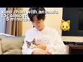 xiao zhan with animals for almost 5 minutes