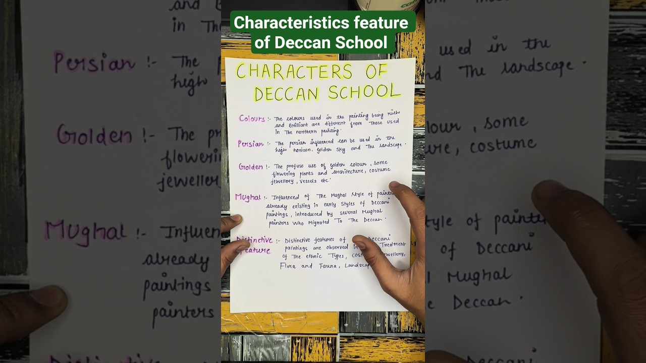Characteristics features of Deccan School of Miniature painting| Part-2 | Class-12 | CBSE Painting