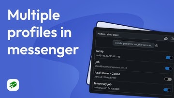 Multiple profiles in a chat app creation. No phone number needed | Virola Messenger