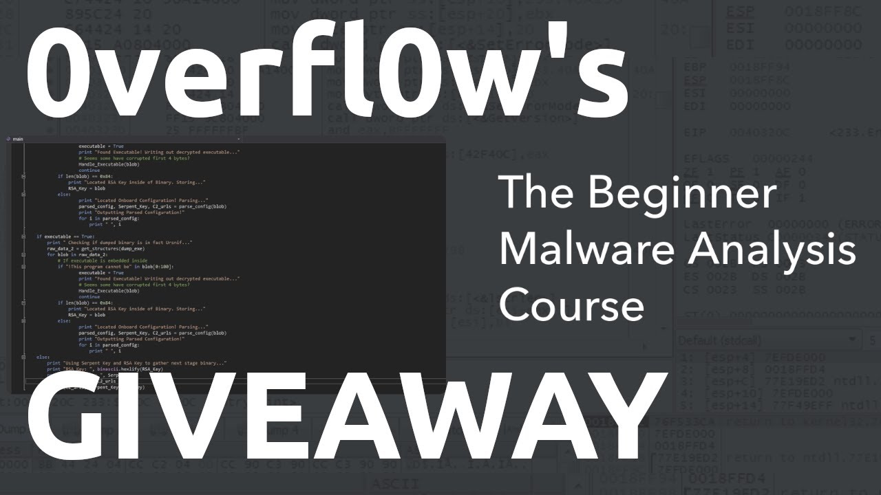 Beginner Malware Analysis Course - GIVEAWAY - YouTube
