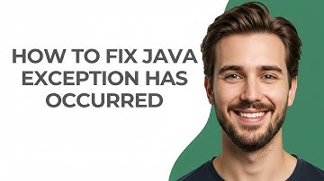 How To Fix Java Exception Has Occurred - GUIDE!