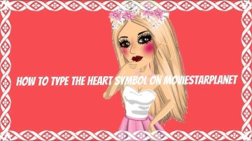 How to Type the Heart Symbol on MovieStarPlanet//Kpopperishere