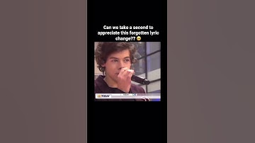 Thumbnail of Harry’s adorable forgotten lyric change!💚 #harrystyles #onedirection