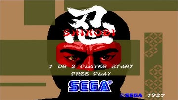 忍 Shinobi - Attract Mode (Arcade)