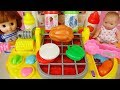 Baby doll cooking food kitchen toys baby doli play