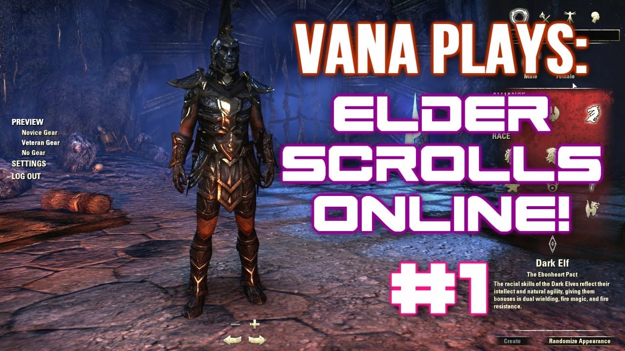Let's Play The Elder Scrolls Online! - Part 1 [BETA] - YouTube