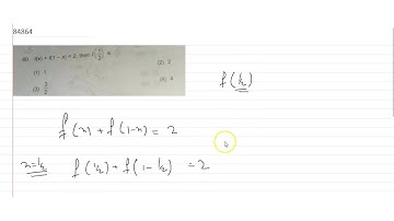 `f(x)+f(1-x)=2` then find `f(1/2)=`