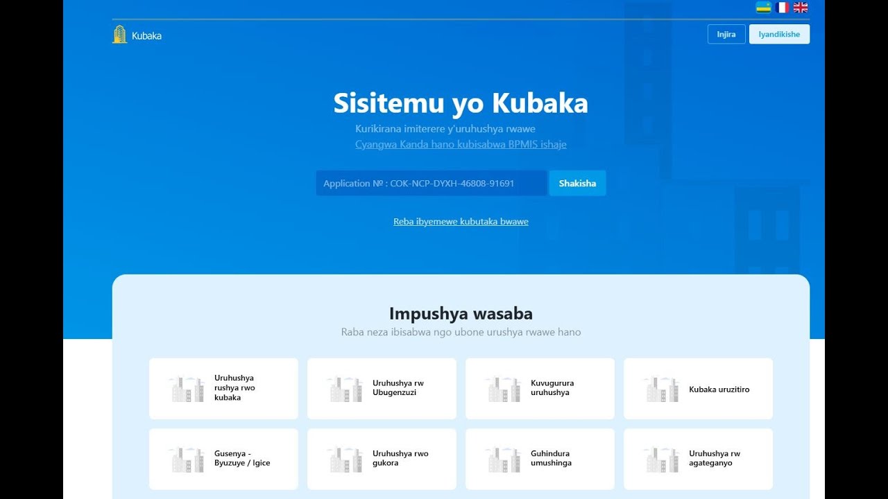 UKO UFUNGURA KONTI NK'UMWENJENIYERI KU kubaka.gov.rw