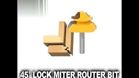 45° Lock Miter Router Bit